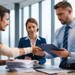 Kazazede, avukat ve sigorta şirketinin beraber oturum yaptığı bir toplantıdan kesit