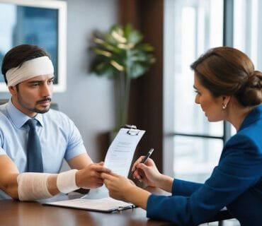 Sigorta şirketi yetkilisi ve kazazede maddi tazminat hakkında konuşuyor